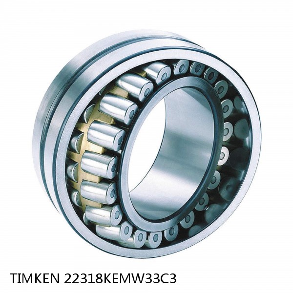 22318KEMW33C3 TIMKEN Spherical Roller Bearings Steel Cage