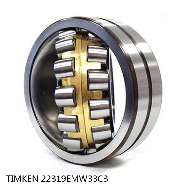 22319EMW33C3 TIMKEN Spherical Roller Bearings Steel Cage