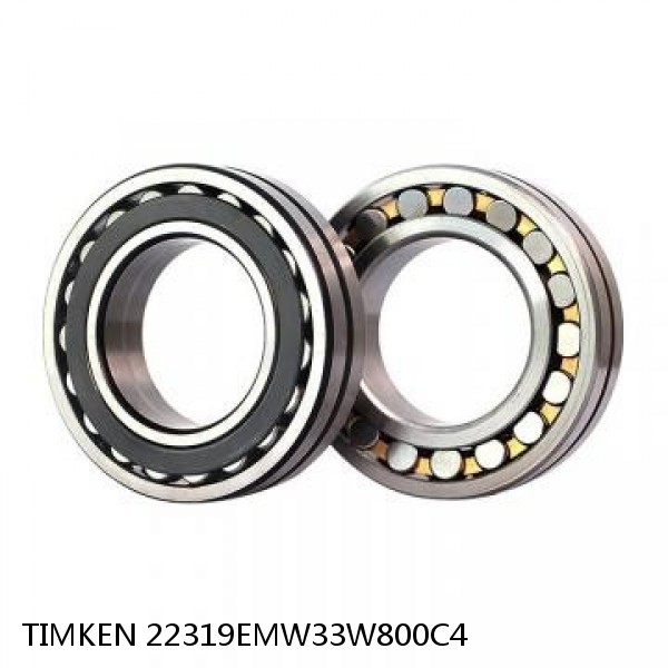 22319EMW33W800C4 TIMKEN Spherical Roller Bearings Steel Cage