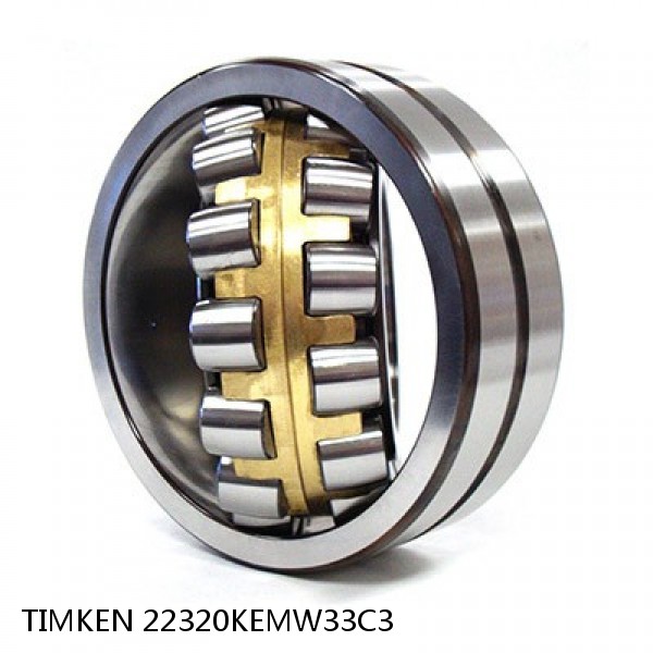 22320KEMW33C3 TIMKEN Spherical Roller Bearings Steel Cage