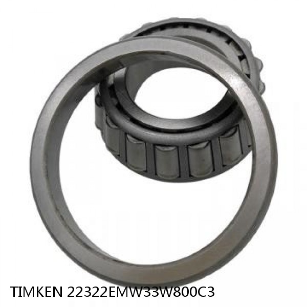 22322EMW33W800C3 TIMKEN Spherical Roller Bearings Steel Cage