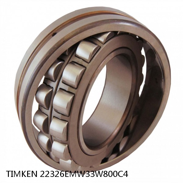 22326EMW33W800C4 TIMKEN Spherical Roller Bearings Steel Cage
