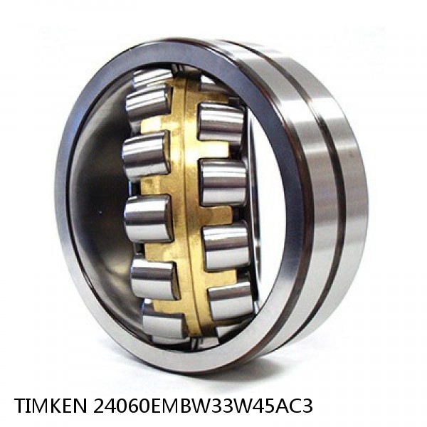 24060EMBW33W45AC3 TIMKEN Spherical Roller Bearings Steel Cage