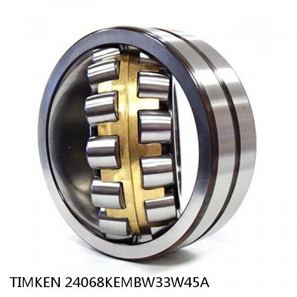 24068KEMBW33W45A TIMKEN Spherical Roller Bearings Steel Cage