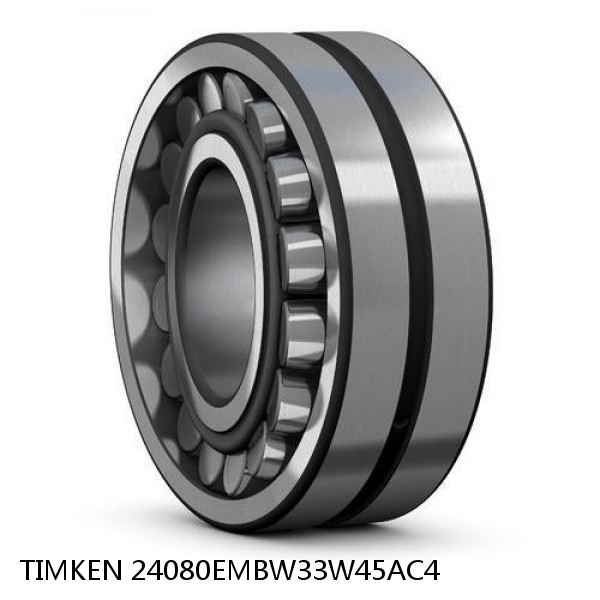24080EMBW33W45AC4 TIMKEN Spherical Roller Bearings Steel Cage