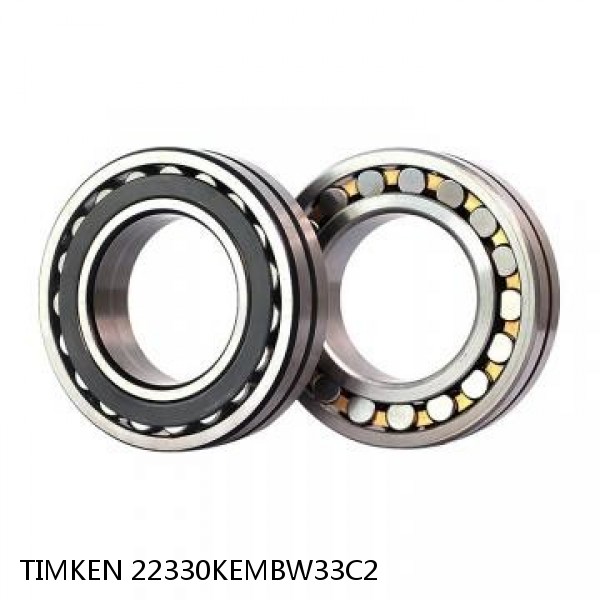 22330KEMBW33C2 TIMKEN Spherical Roller Bearings Steel Cage