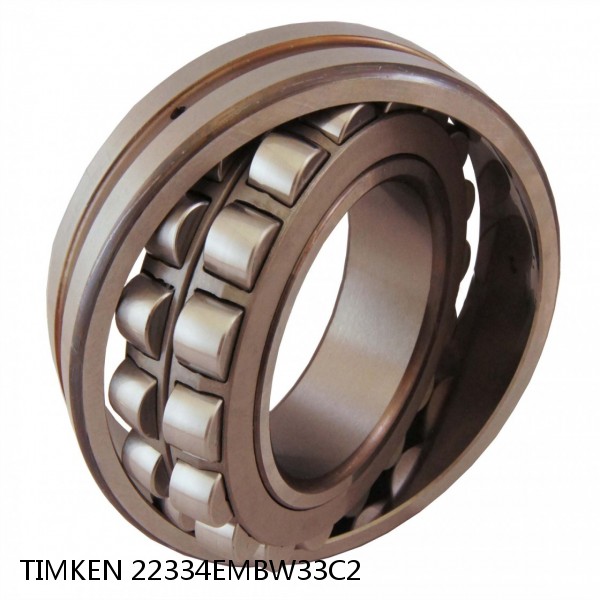 22334EMBW33C2 TIMKEN Spherical Roller Bearings Steel Cage