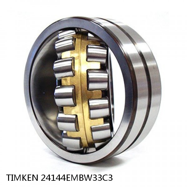 24144EMBW33C3 TIMKEN Spherical Roller Bearings Steel Cage