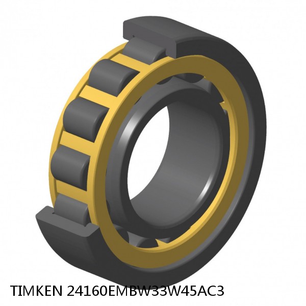 24160EMBW33W45AC3 TIMKEN Cylindrical Roller Bearings Single Row ISO