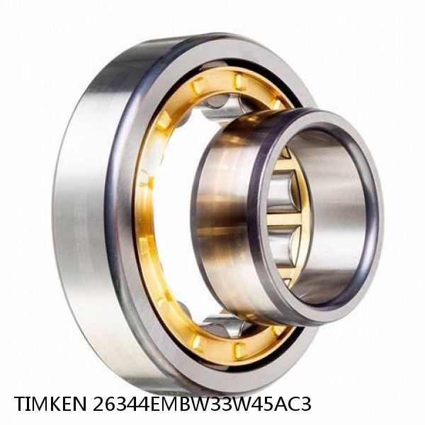26344EMBW33W45AC3 TIMKEN Cylindrical Roller Bearings Single Row ISO