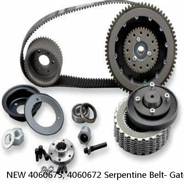 NEW 4060675, 4060672 Serpentine Belt- Gatorback The Quiet Belt