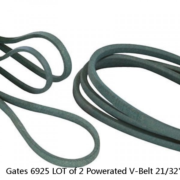 Gates 6925 LOT of 2 Powerated V-Belt 21/32" x 25" Lawn Mower Tractor NEW NOS #1 small image