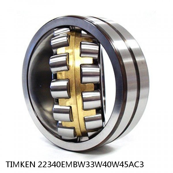 22340EMBW33W40W45AC3 TIMKEN Spherical Roller Bearings Steel Cage #1 image