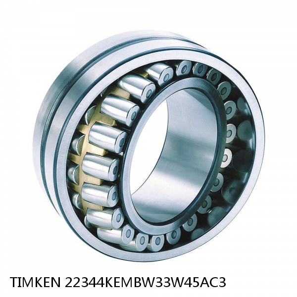 22344KEMBW33W45AC3 TIMKEN Spherical Roller Bearings Steel Cage #1 image