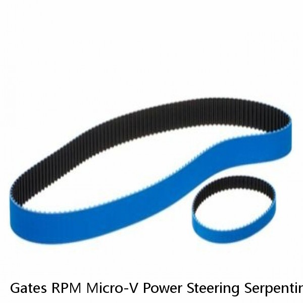 Gates RPM Micro-V Power Steering Serpentine Belt for 1995-2008 Nissan Maxima qd #1 image