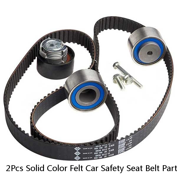 2Pcs Solid Color Felt Car Safety Seat Belt Parts Soft Shoulder Pad Straps Cover #1 image