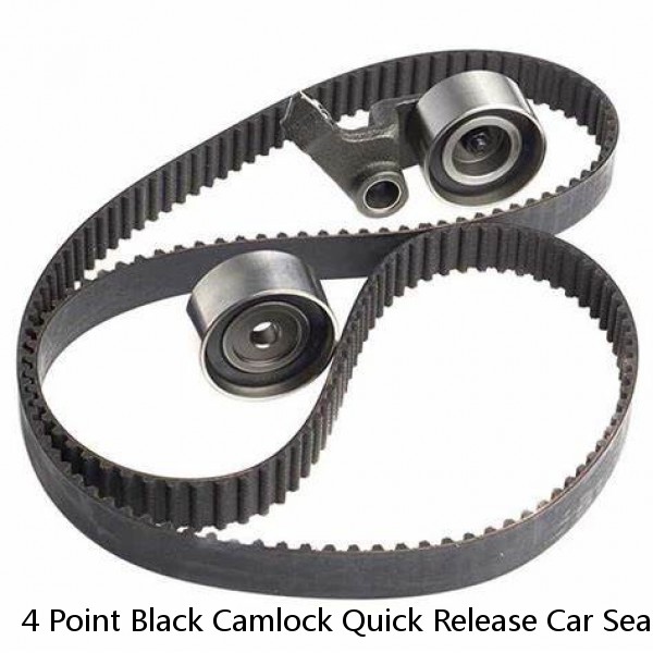 4 Point Black Camlock Quick Release Car Seat Belt Harness Racing Universal 3" #1 image