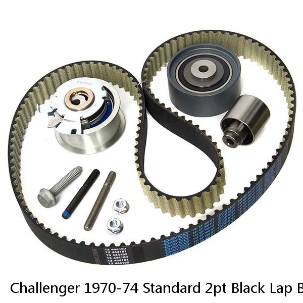  Challenger 1970-74 Standard 2pt Black Lap Bucket Seat Belt Kit 2 Belts Car #1 image