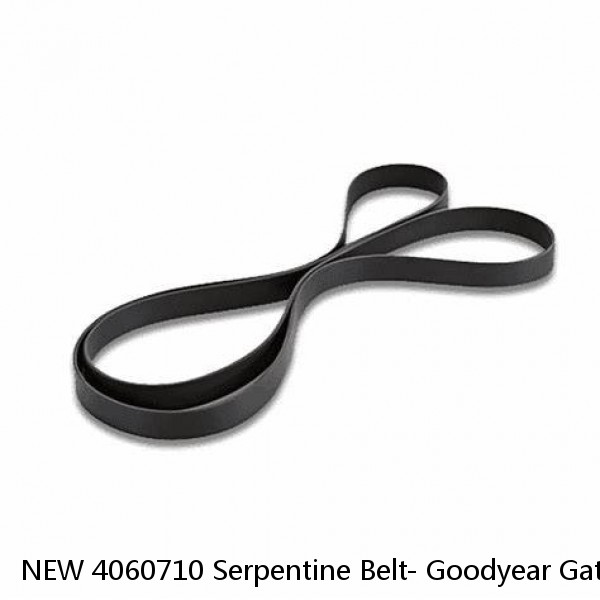 NEW 4060710 Serpentine Belt- Goodyear Gatorback The Quiet Belt #1 image