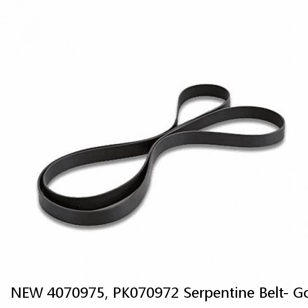 NEW 4070975, PK070972 Serpentine Belt- Goodyear Gatorback The Quiet Belt #1 image